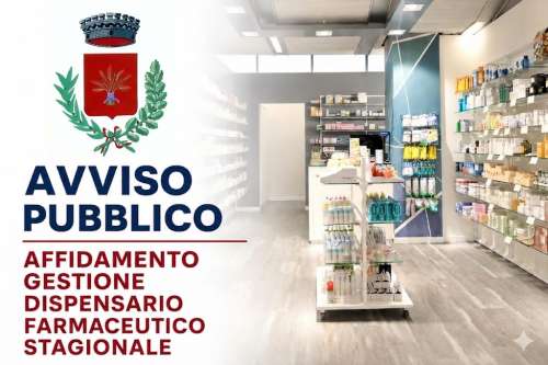 Avviso pubblico per l\'affidamento della gestione del dispensario farmaceutico stagionale in localit� Marina di Andrano