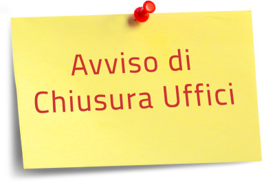 AVVISO CHIUSURA UFFICI COMUNALI